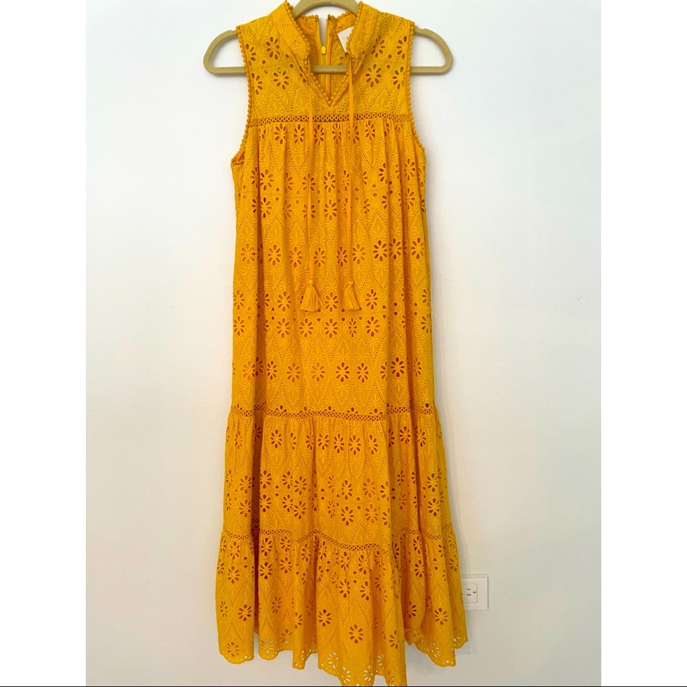 Kate Spade Yellow Eyelet Dress